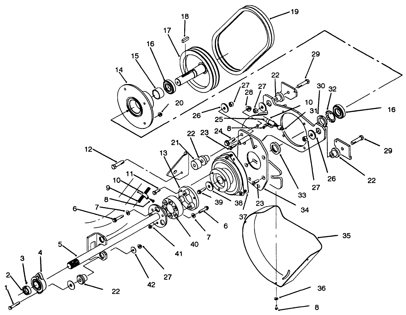 Pto Shaft & Clutch Assembly