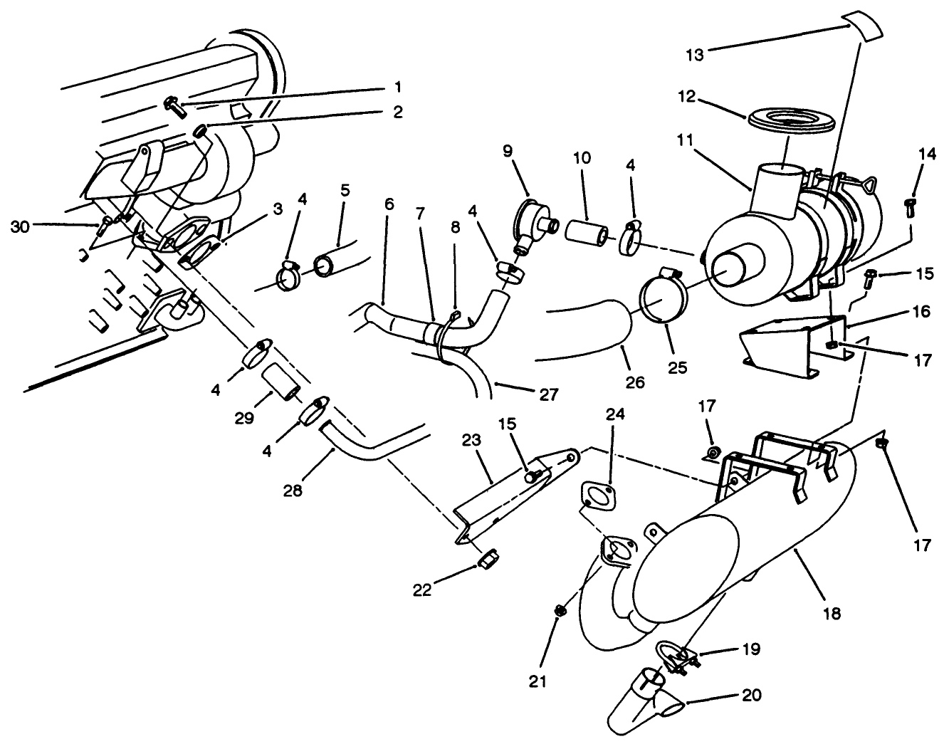Muffler & Air Cleaner Installation Assembly