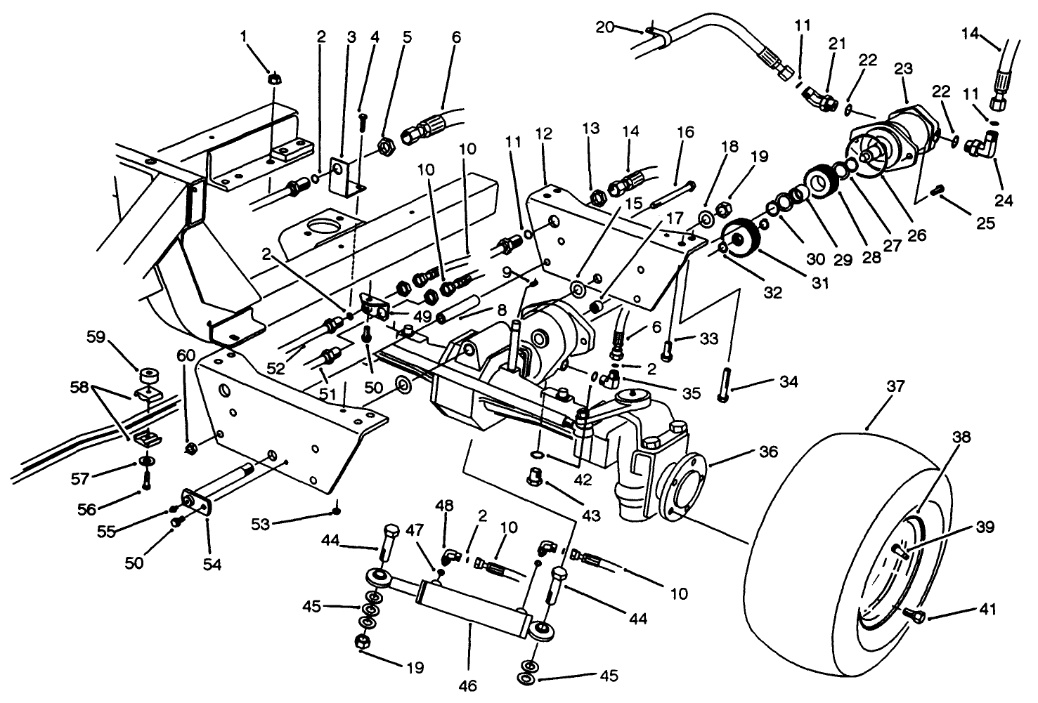 Rear Axle Assembly (model No. 30455)