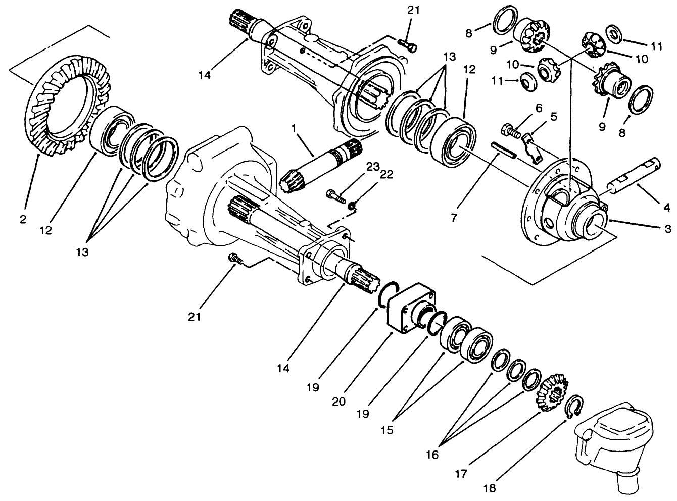 Differential & Shaft Assembly Axle No. 74-5620 (model No. 30455 Only)