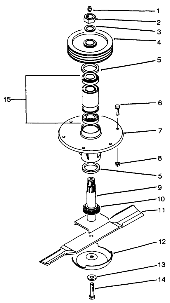 Spindle Assembly (center)