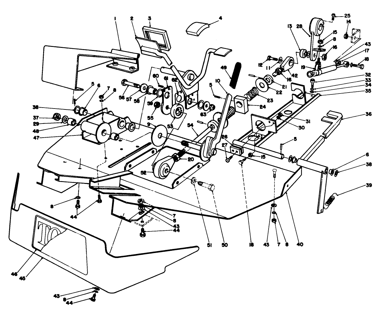 Foot Rest & Pedal Assembly