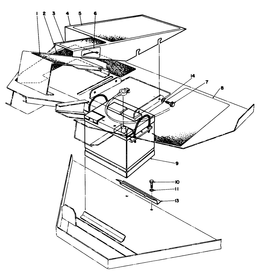 Foot Pads & Battery Assembly
