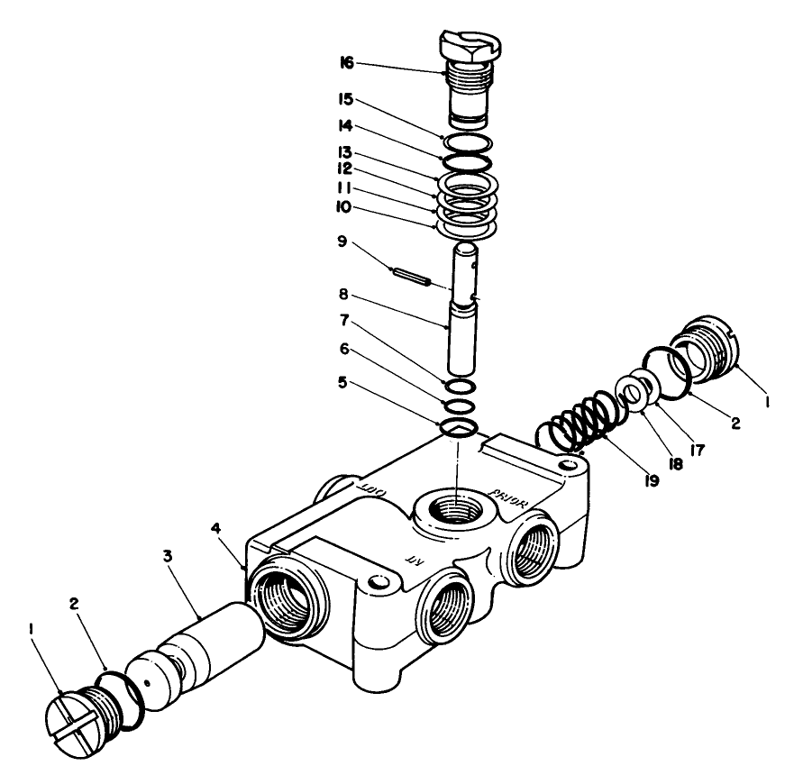 Priority Flow Control Valve 58-5490 (model No. 03700) & 58-5491 (model No. 03701)