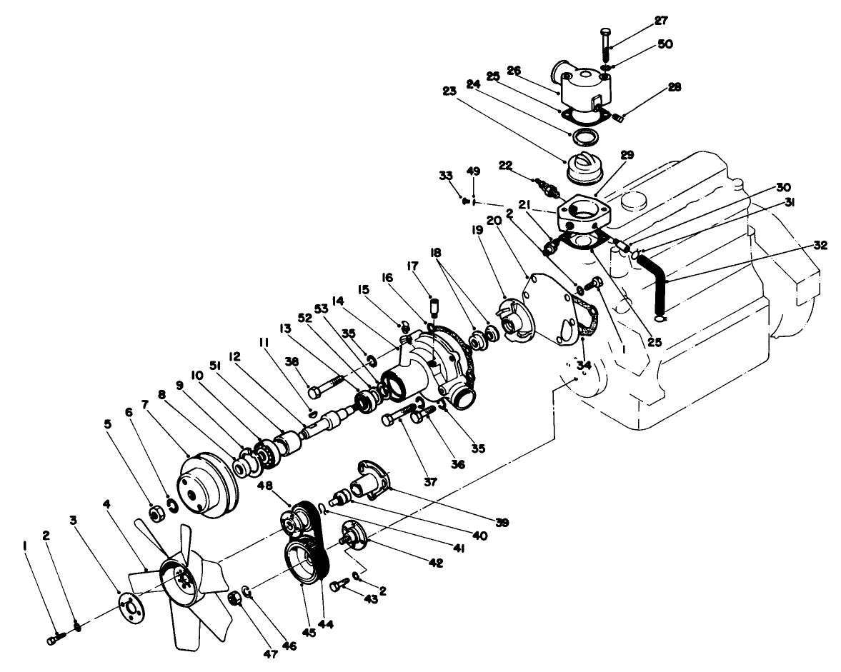 Water Pump & Thermostat Housing Assembly