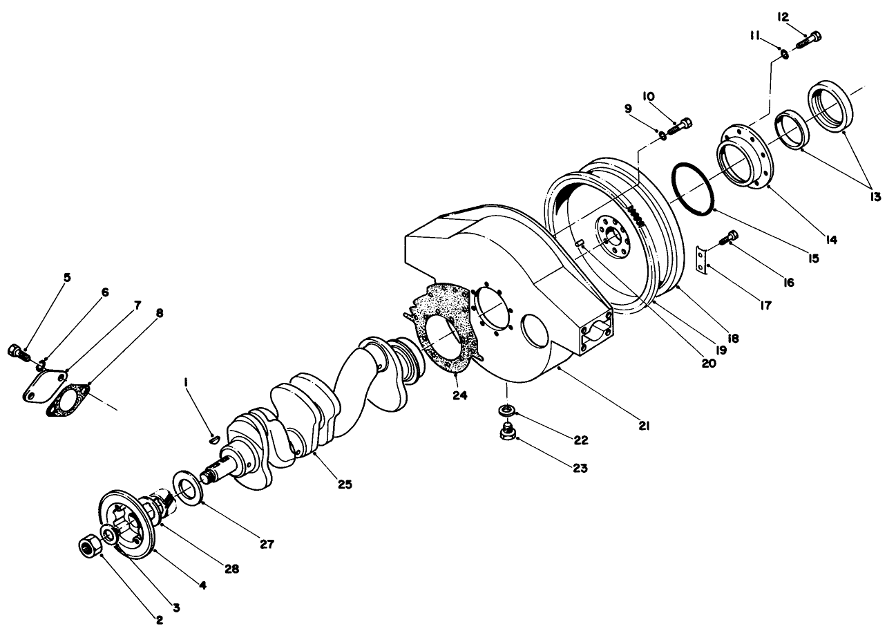 Crankshaft & Flywheel Housing Components