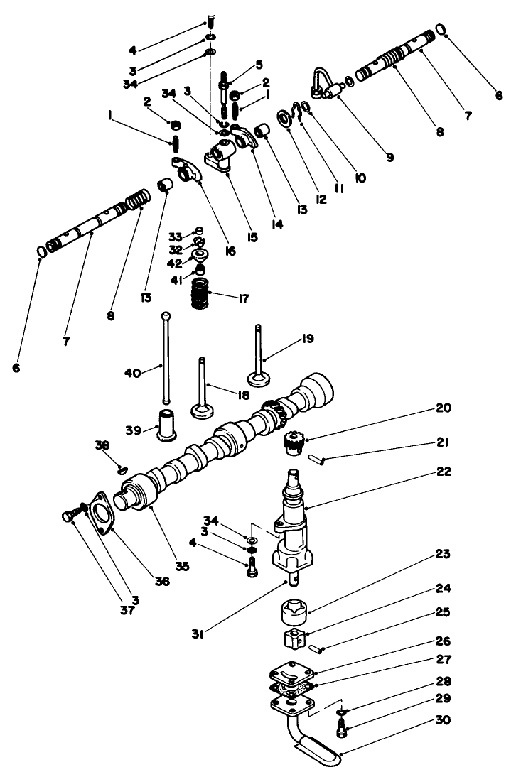 Valve, Camshaft & Pump Components