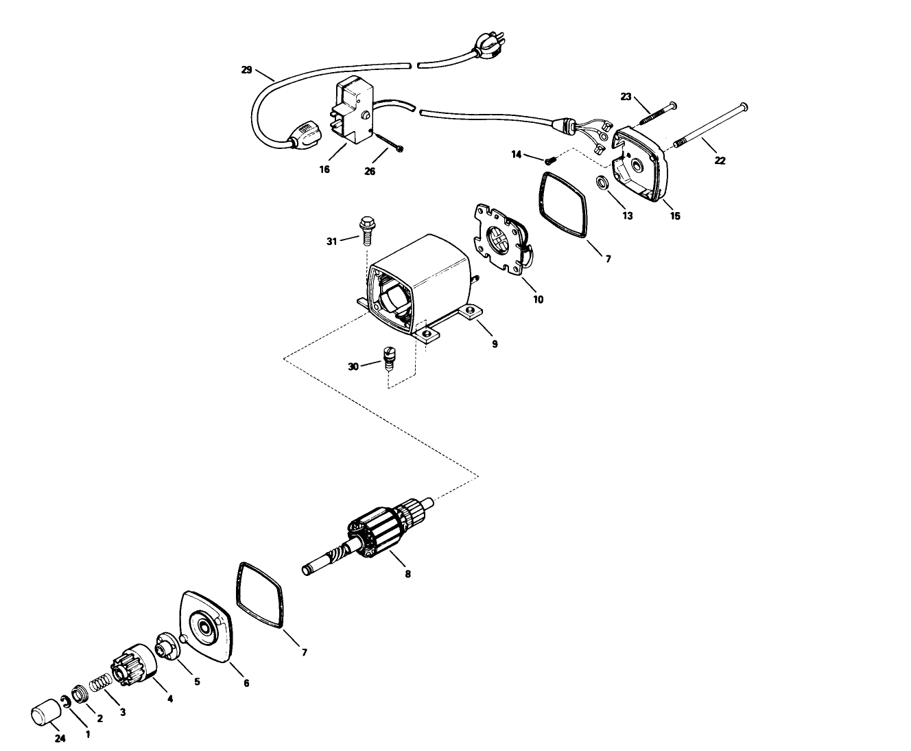 Electric Start Motor Kit No. 37-4810