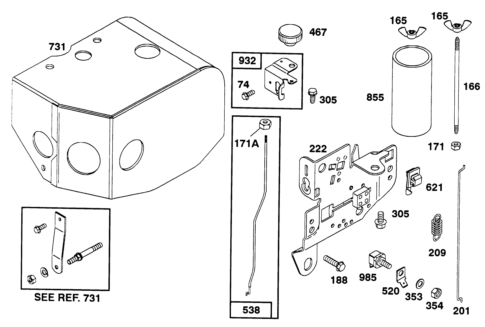 Engine Briggs & Stratton Models 252416-0756-01 & 252416-0757-01