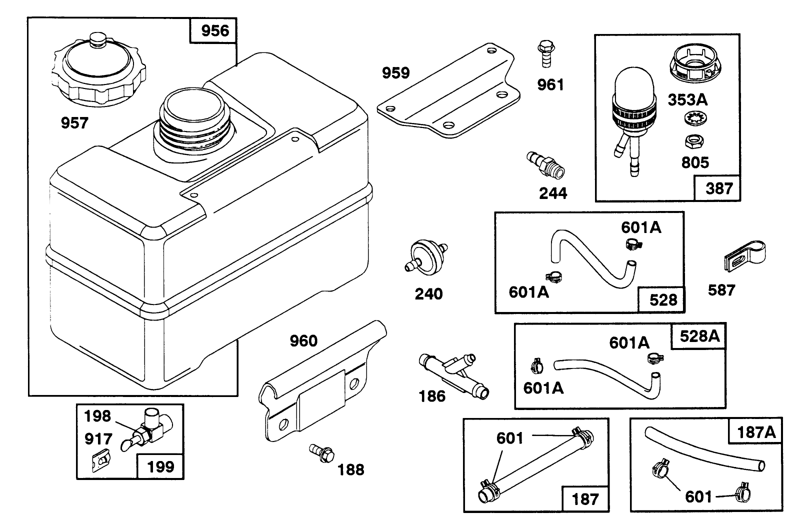 Engine Briggs & Stratton Models 252416-0756-01 & 252416-0757-01