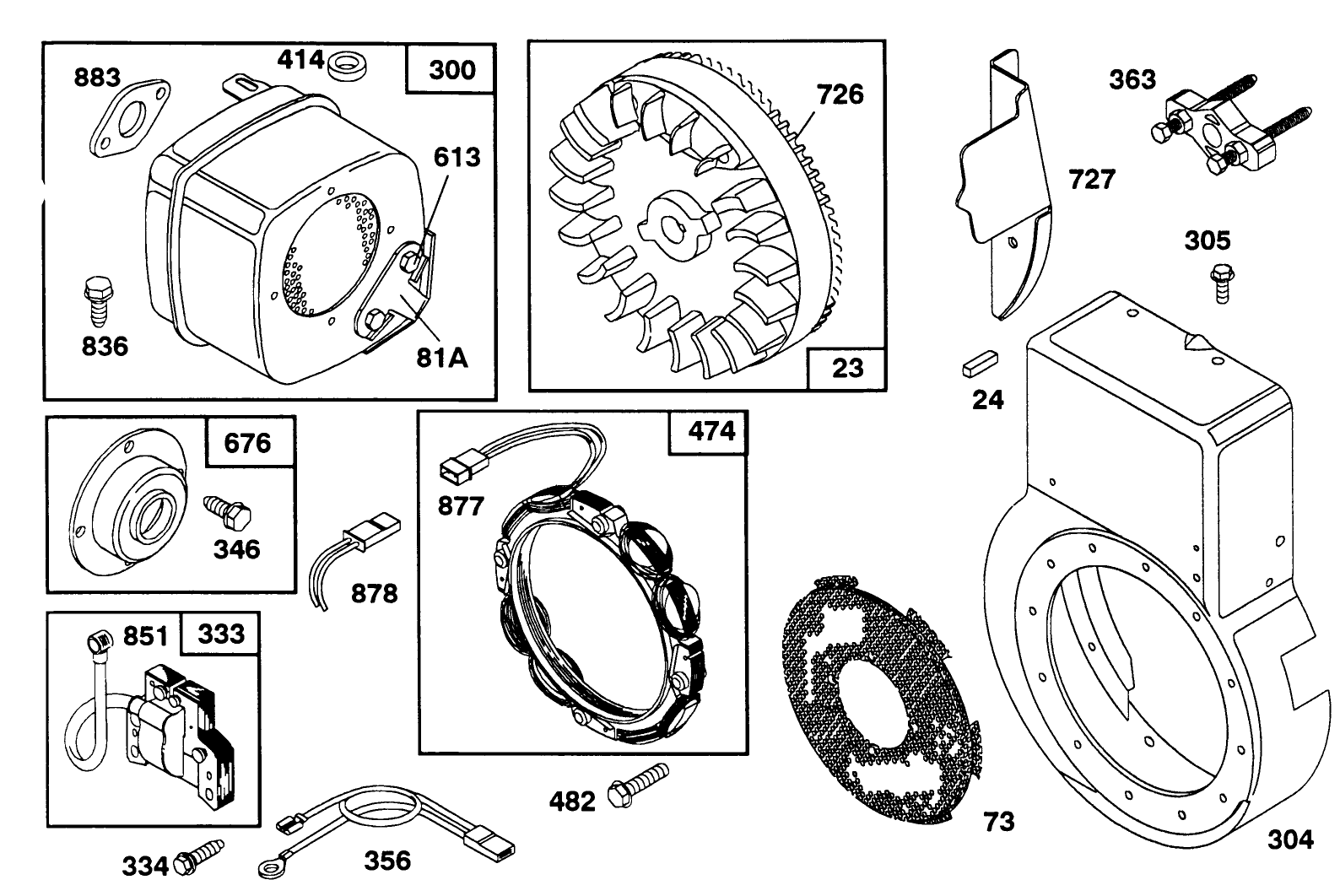 Engine Briggs & Stratton Models 252416-0756-01 & 252416-0757-01