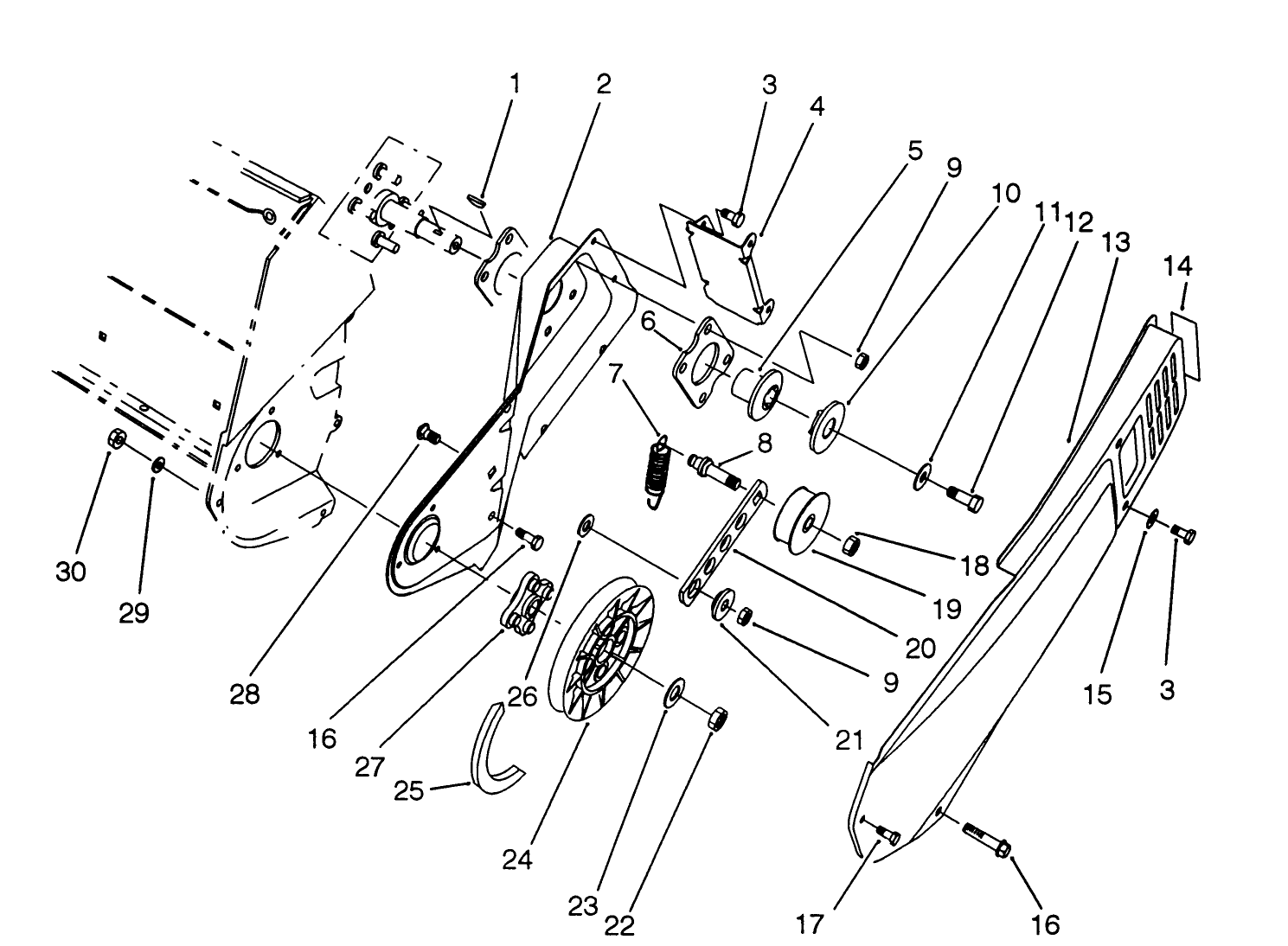 Pulley & Belt Cover Assembly