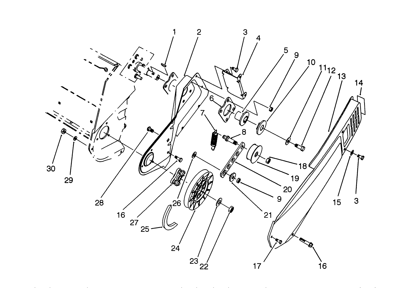 Pulley & Belt Cover Assembly