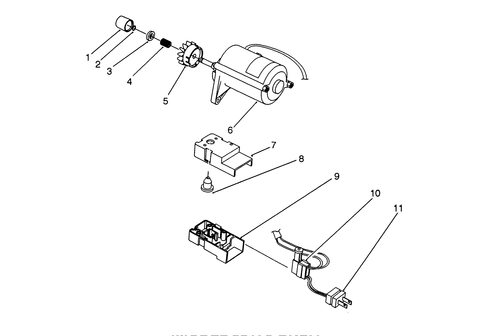 Starter Motor Assembly (model 38176 Only)