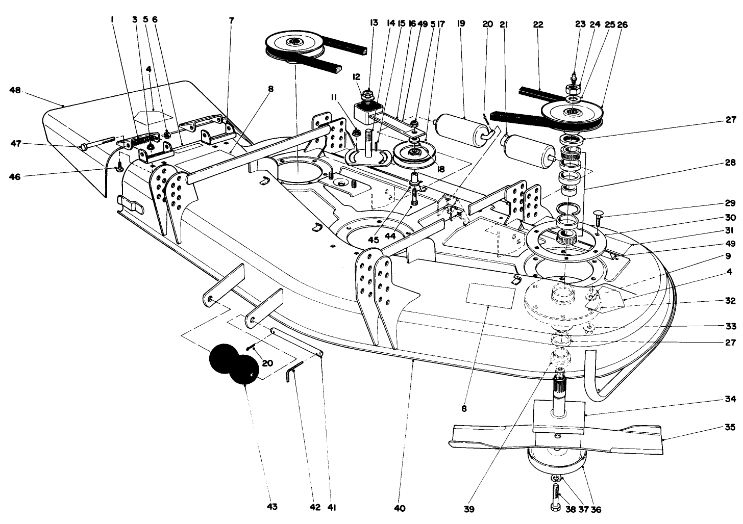 Deck And Spindle Assembly