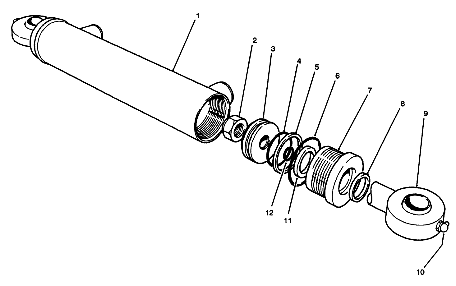 Hydraulic Cylinder No. 88-1250 (model No. 03600)