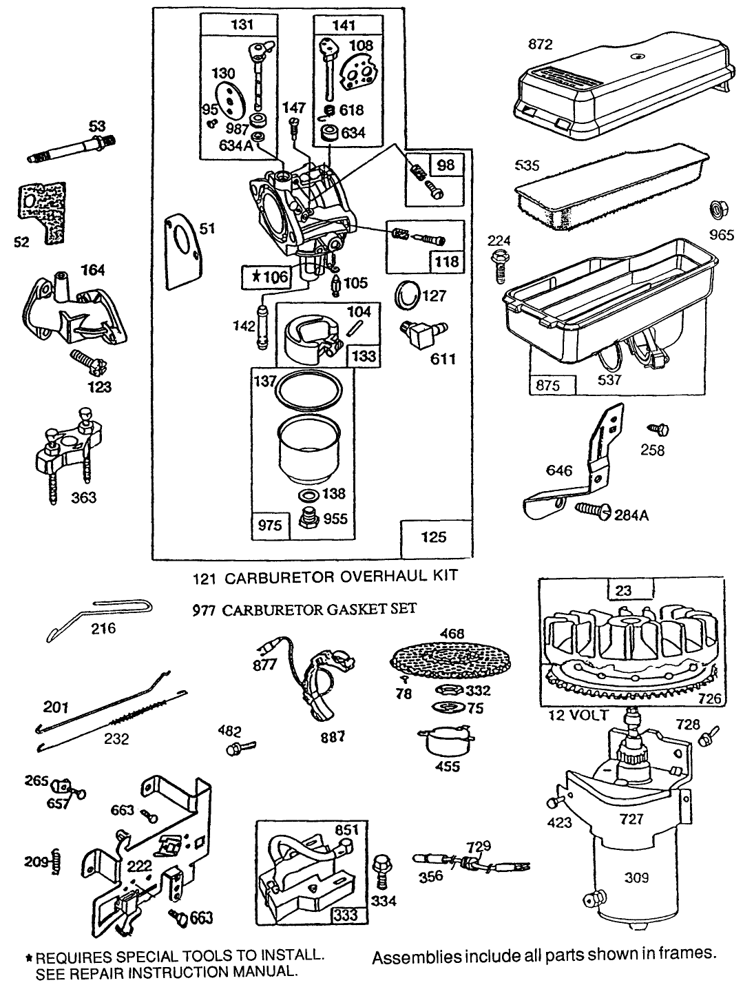 Briggs & Stratton Model No. 191707-0121-01