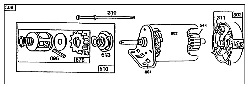 Starter-Briggs & Stratton No. 191707-0121-01