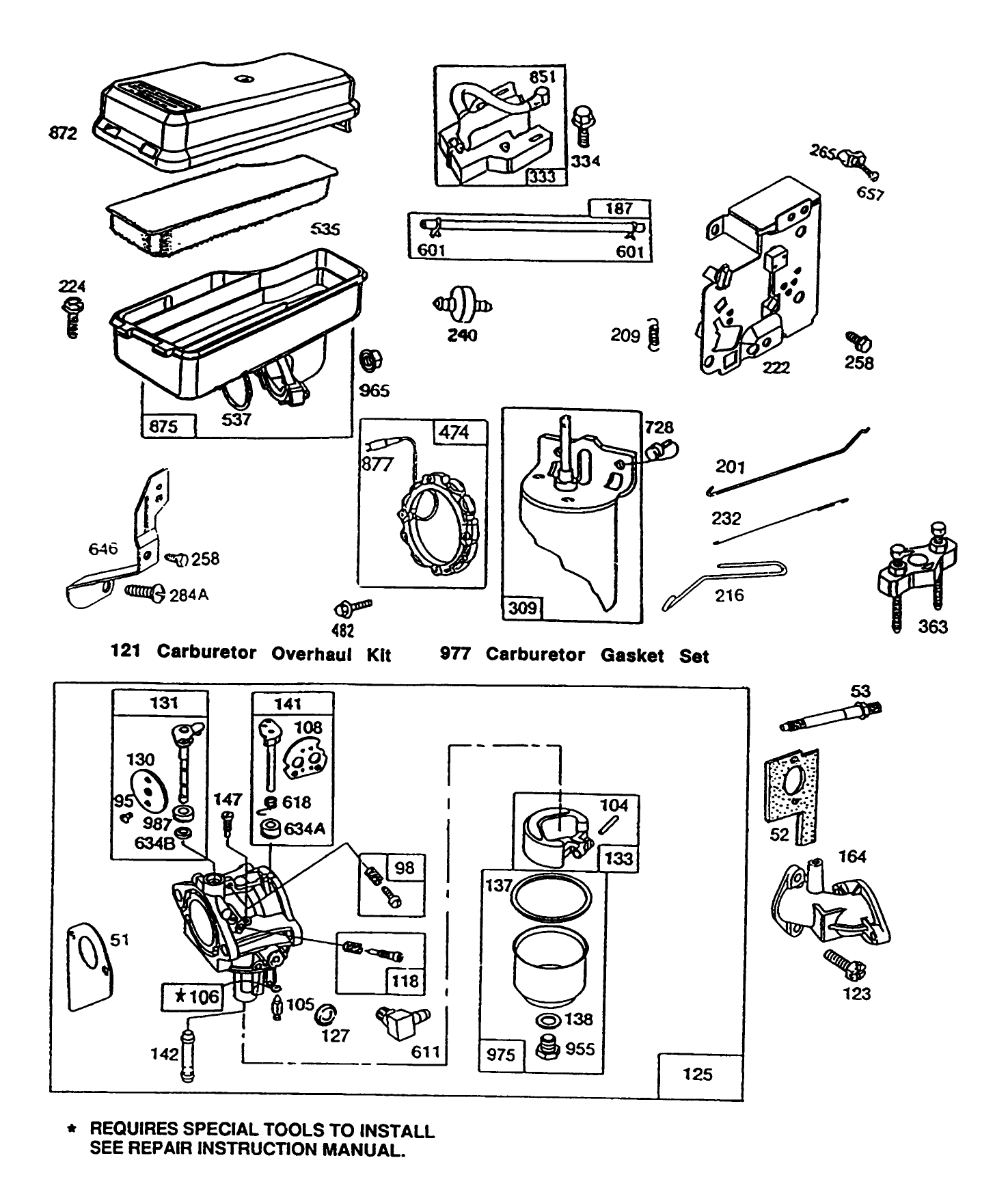 Briggs & Stratton Model No. 257707-0124-01