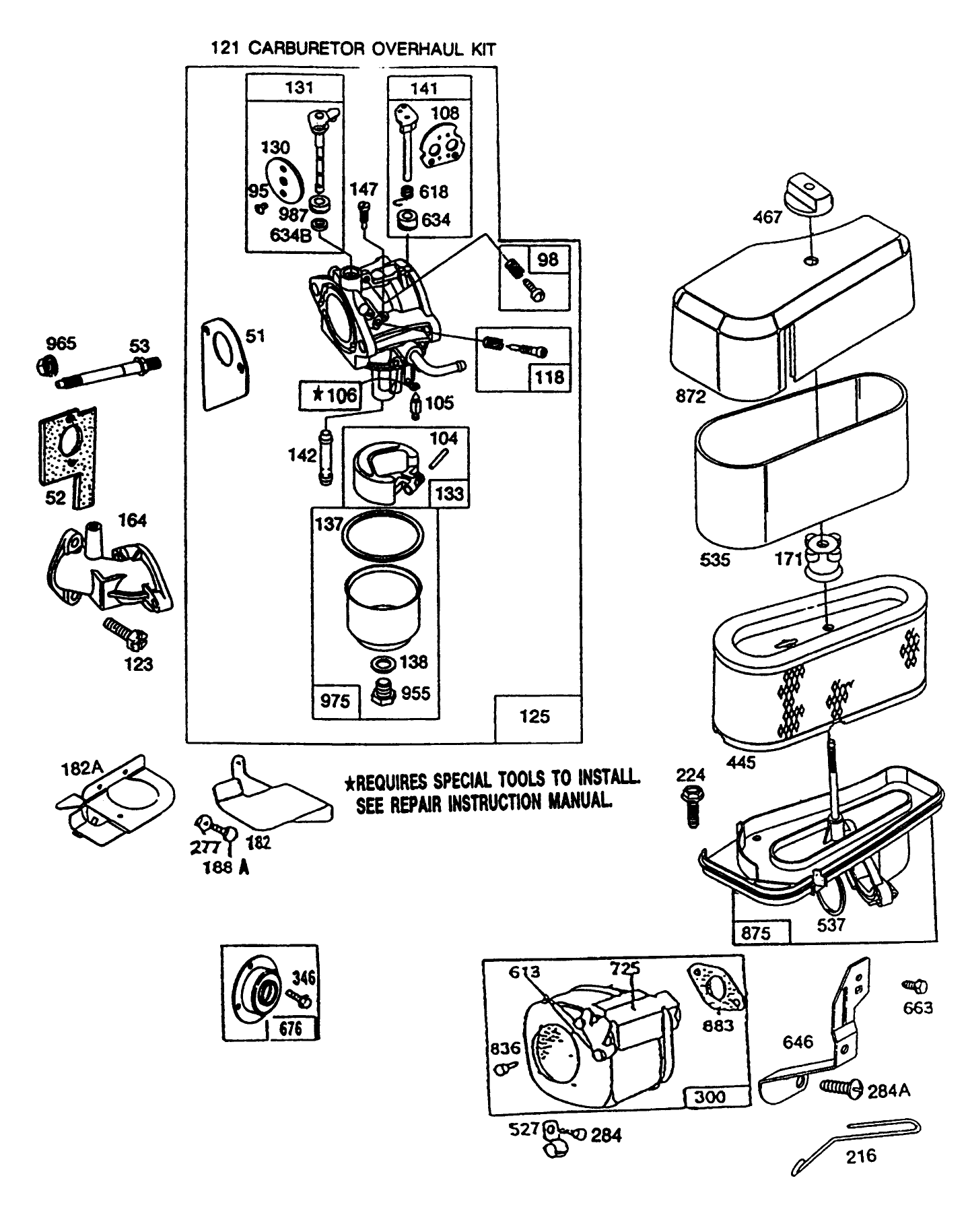 Briggs & Stratton Model No. 286707-0119-01