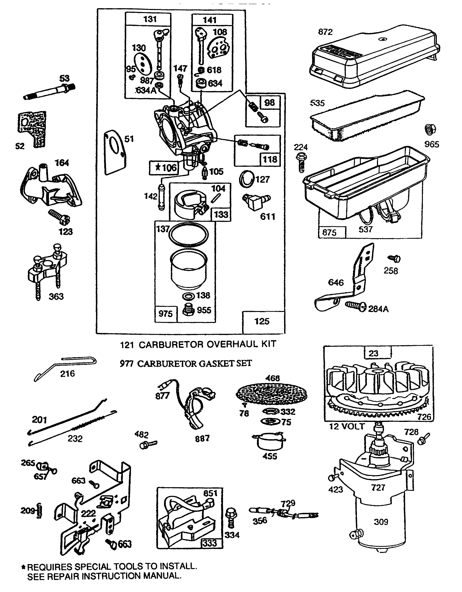Briggs & Stratton Model No. 191707-0121-01