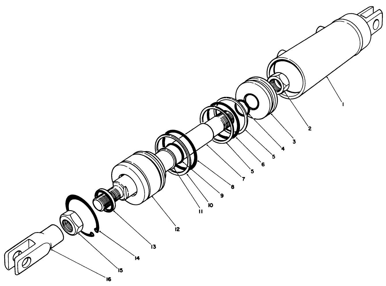 Hydraulic Cylinder Assembly No. 62-4660
