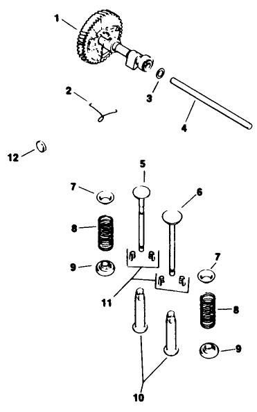 Engine Model No. M16s Spec 711559 Camshaft & Valves-Group 4
