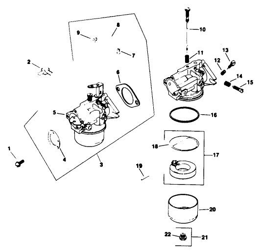 Engine Model No. M16s Spec 711559 Carburetor-Group 5