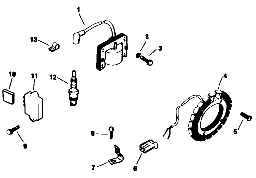 Engine Model No. M16s Spec 711559 Ignition-Group 18