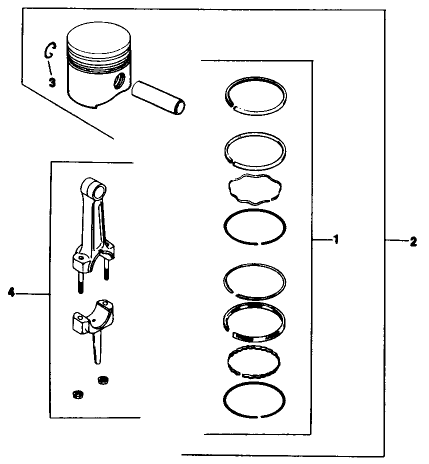 Engine Model No. M16s Spec 711559 Piston & Rod-Group 22