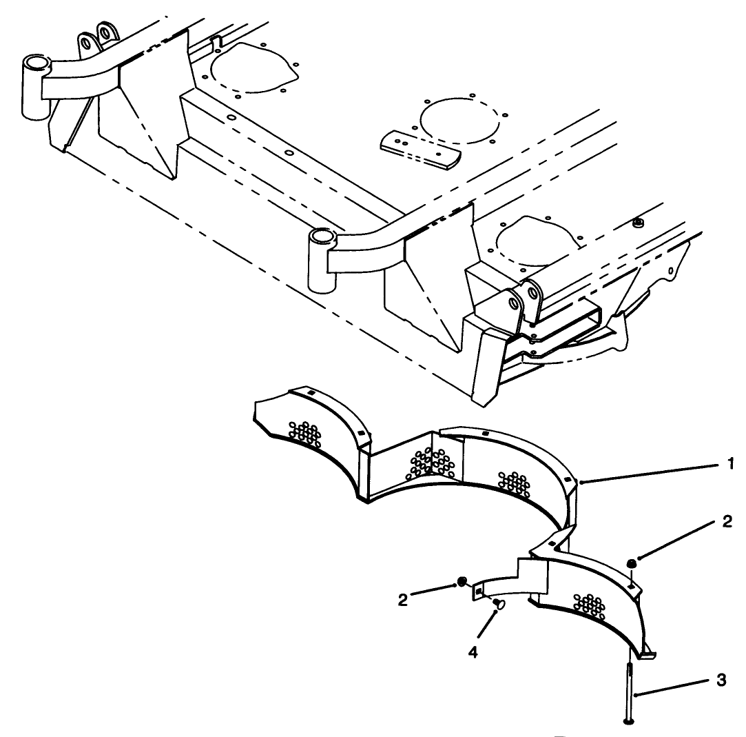 Center Deck Mulcher Screen Assembly