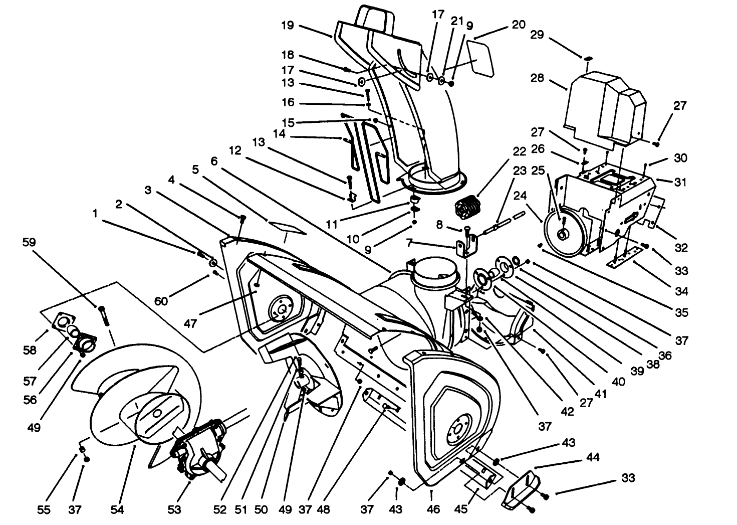 Housing & Chute Assembly