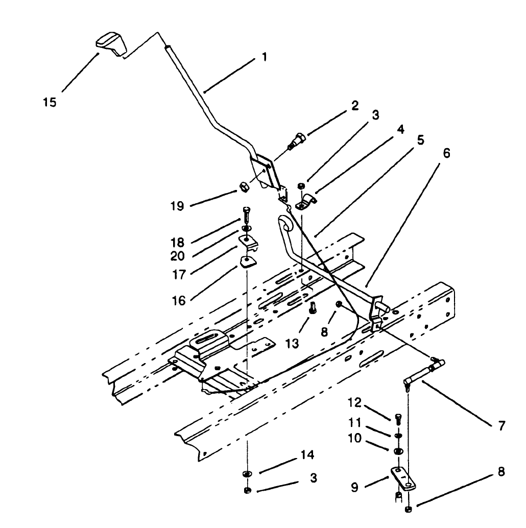 Shift Assembly (serial No. 3900001-3901528)(model No. 71140)(serial No. 3900001-3900899)(model No. 71200)