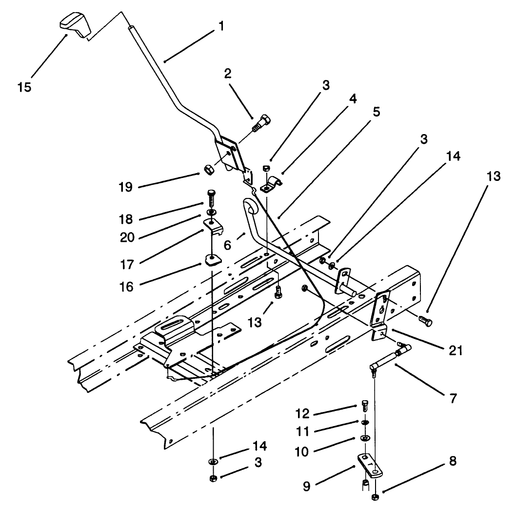Shift Assembly (serial No. 3901529 & Up)(model No. 71140)(serial No. 3900900 & Up)(model No. 71200)