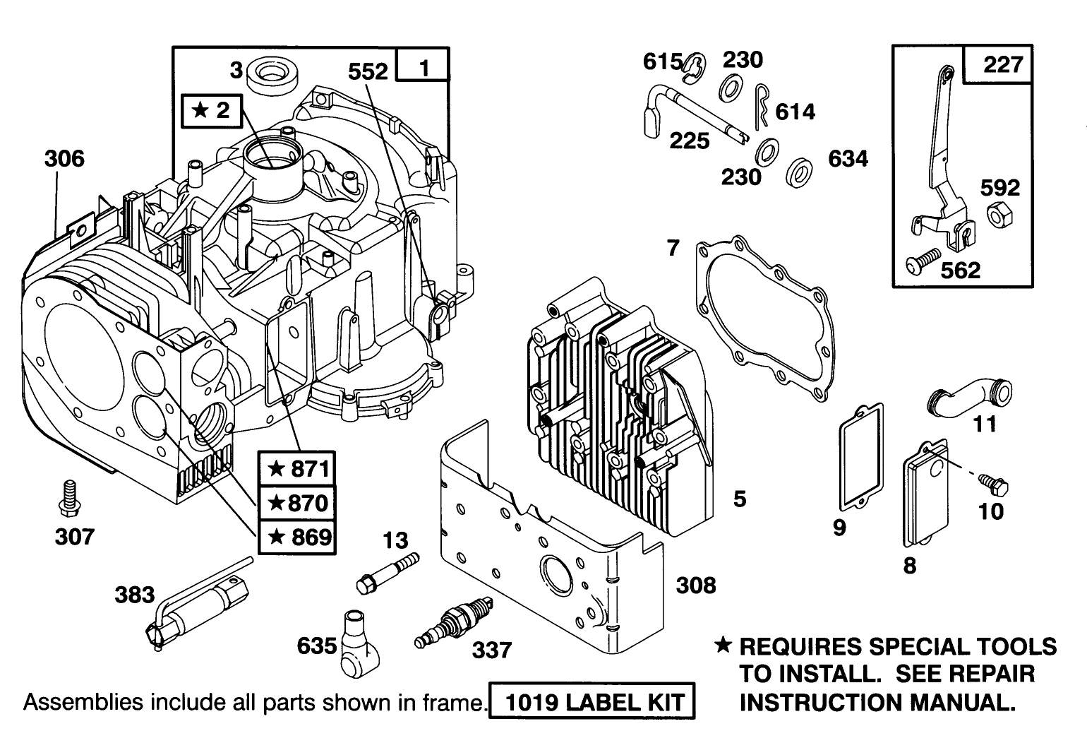 Engine Briggs & Stratton Model 254707-0128-01