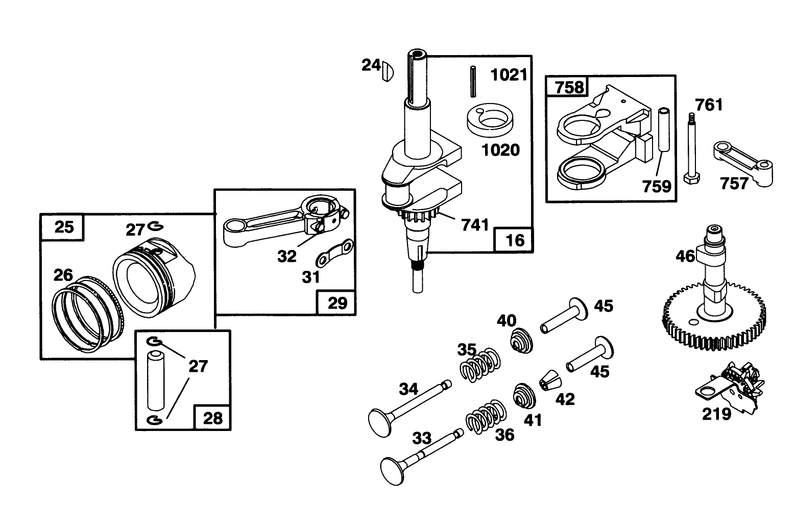 Engine Briggs & Stratton Model 254707-0128-01