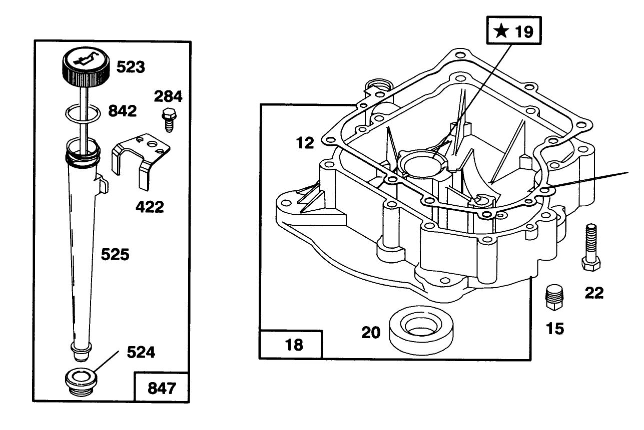 Engine Briggs & Stratton Model 254707-0128-01