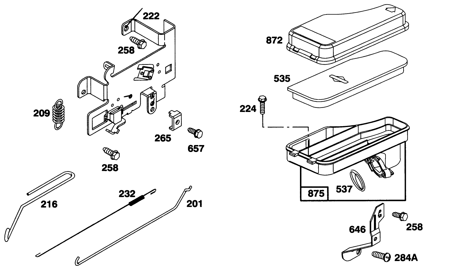 Engine Briggs & Stratton Model 254707-0128-01