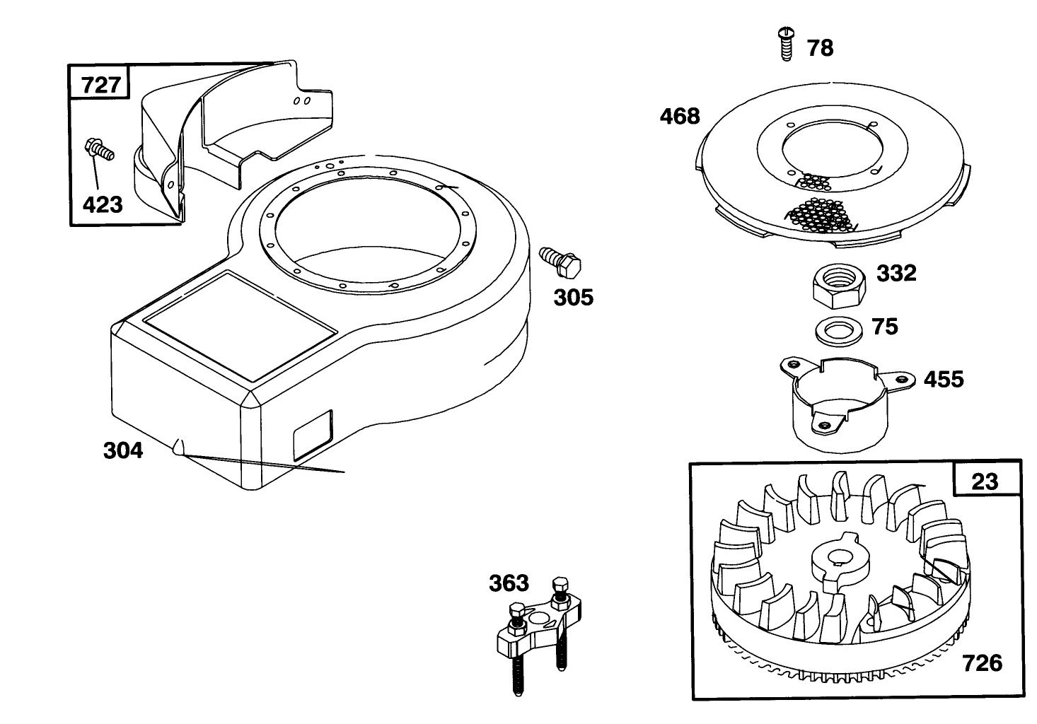 Engine Briggs & Stratton Model 254707-0128-01
