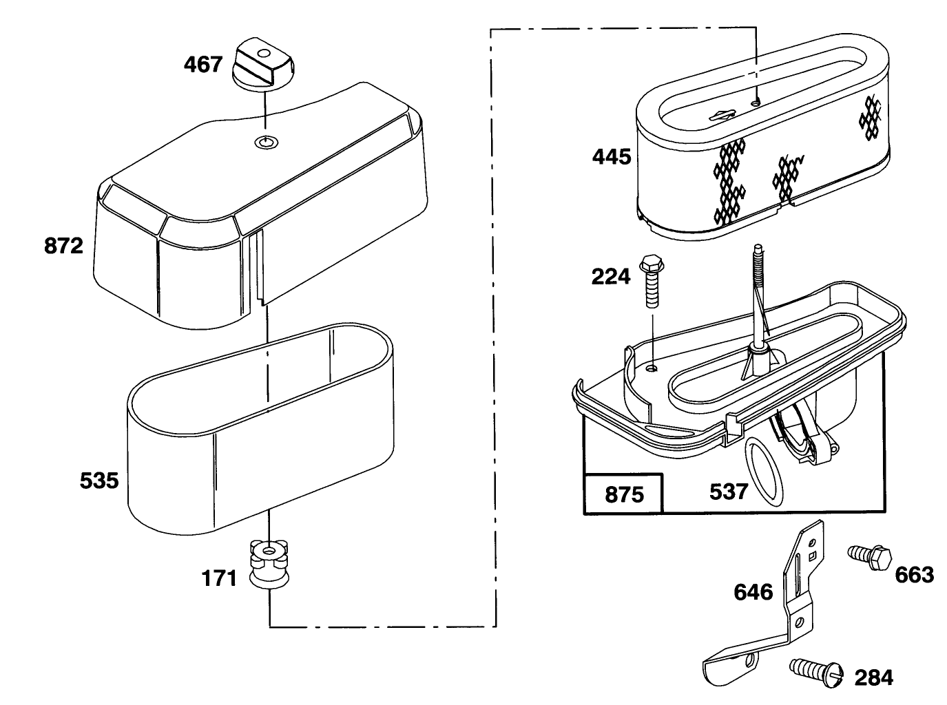 Engine Briggs & Stratton Model 283707-0156-01