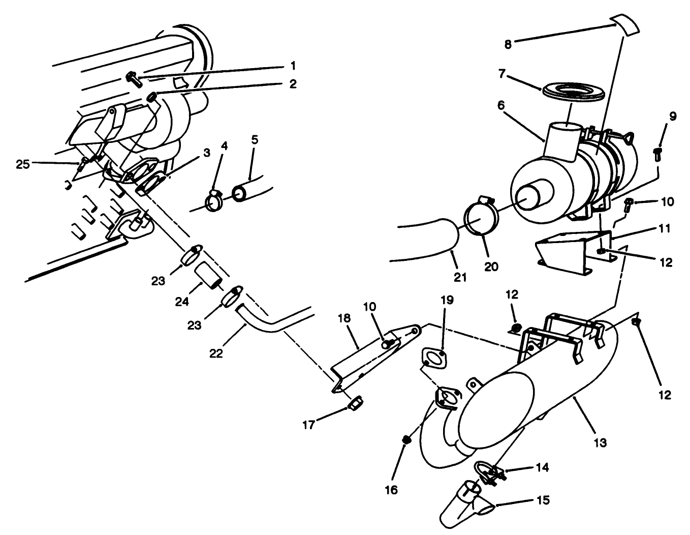 Muffler & Air Cleaner Installation Assembly