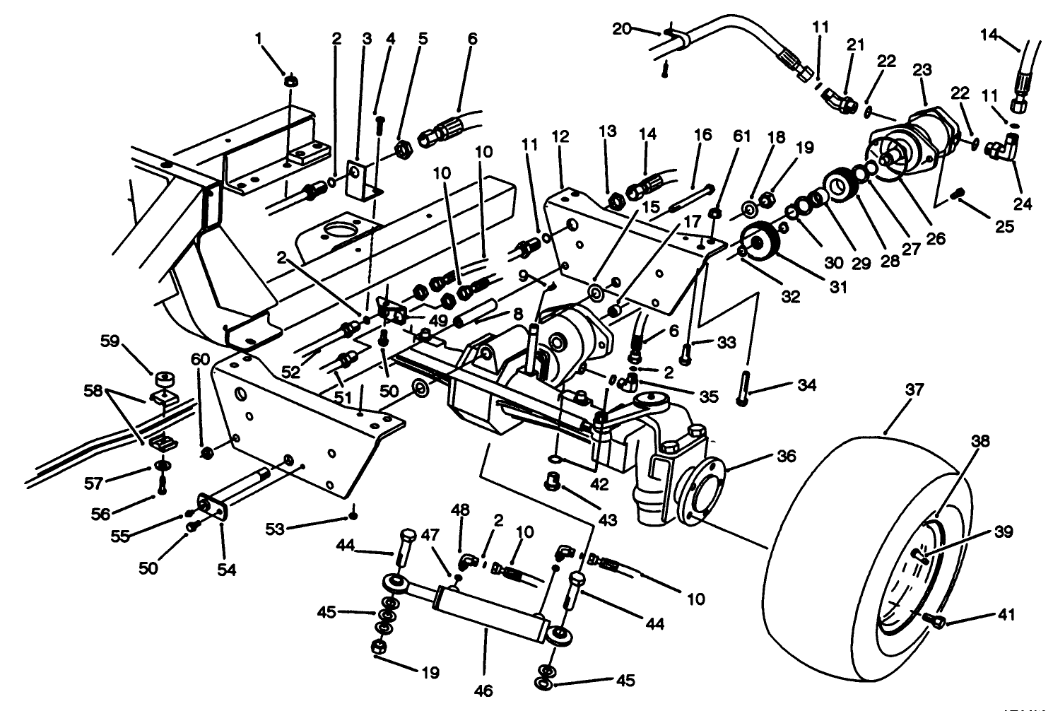 Rear Axle Assembly (model No. 30455)