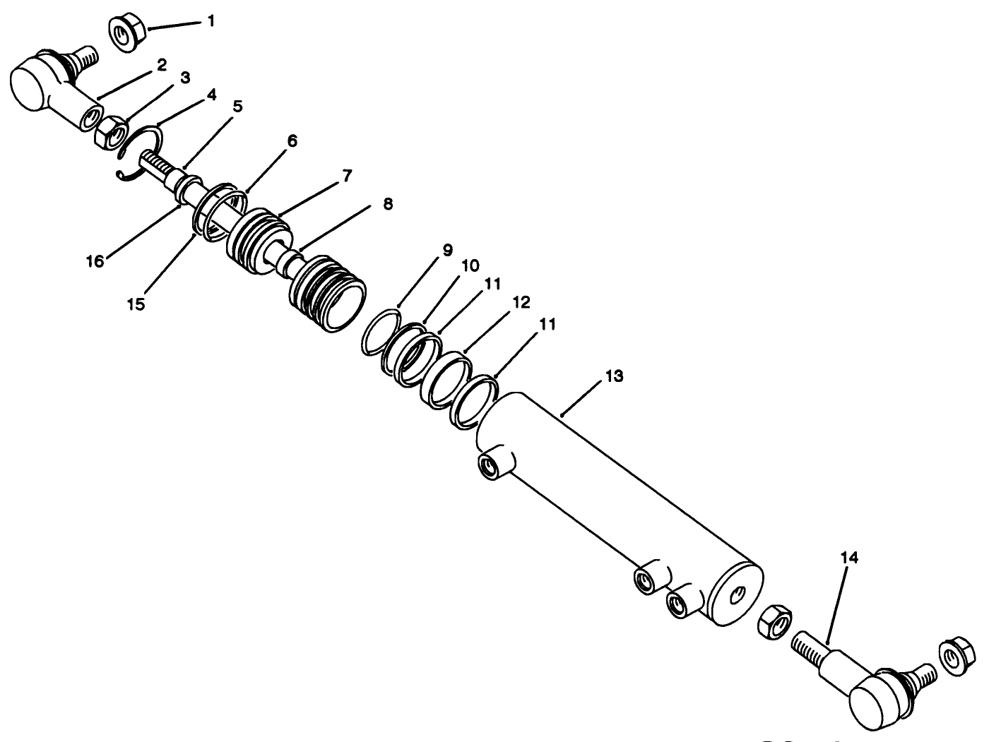 Hydraulic Cylinder Assembly No. 86-2190