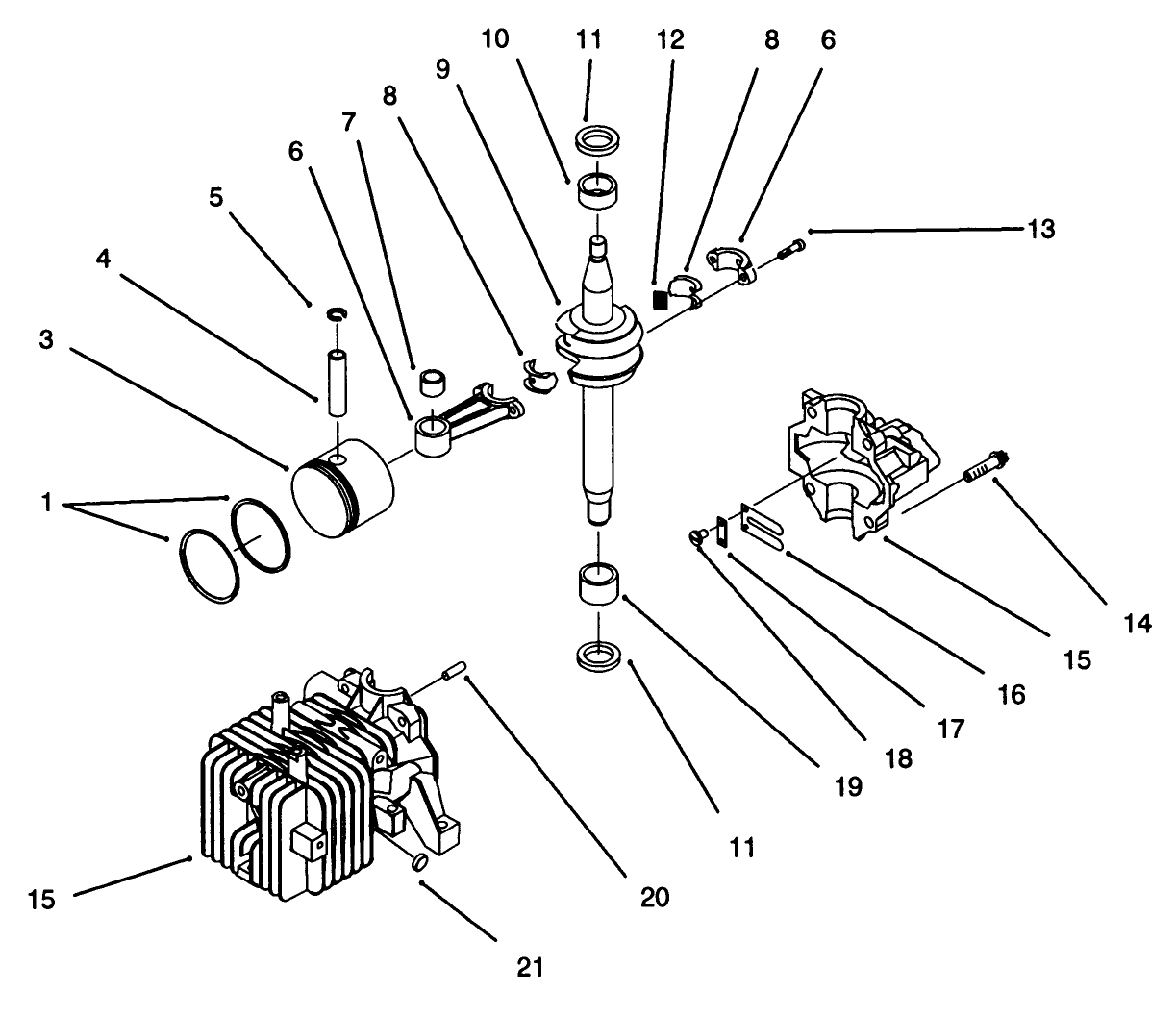 2 Cycle Engine Assembly (continued)