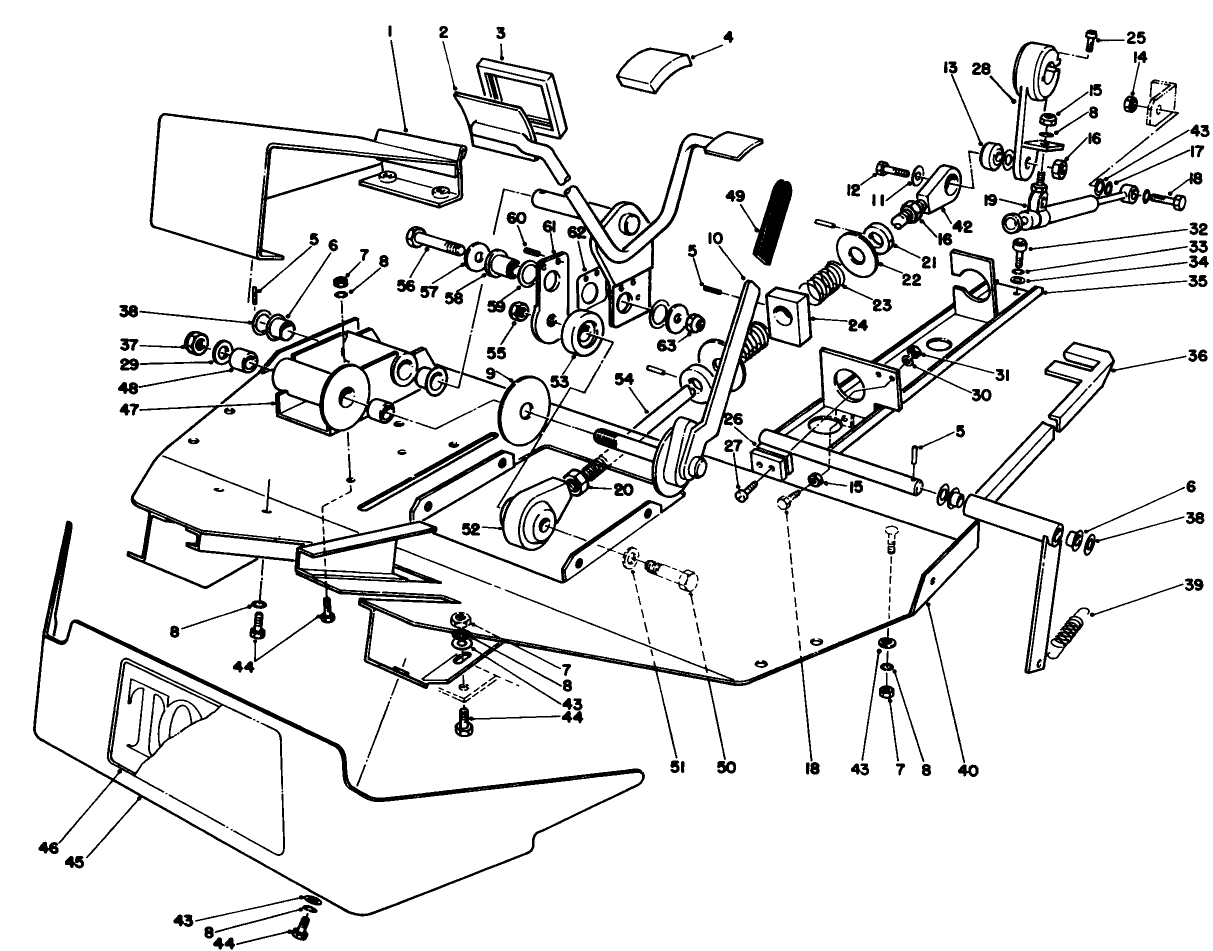 Foot Rest & Pedal Assembly