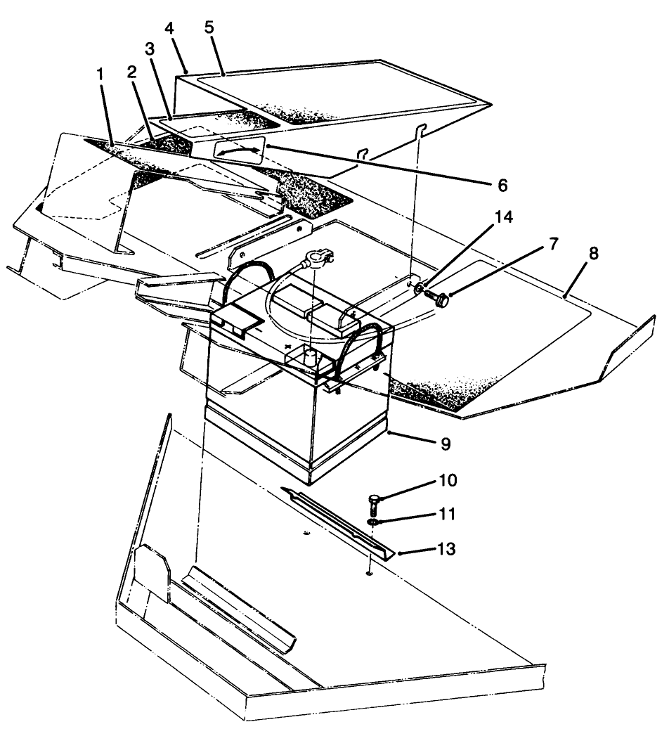 Foot Pads & Battery Assembly