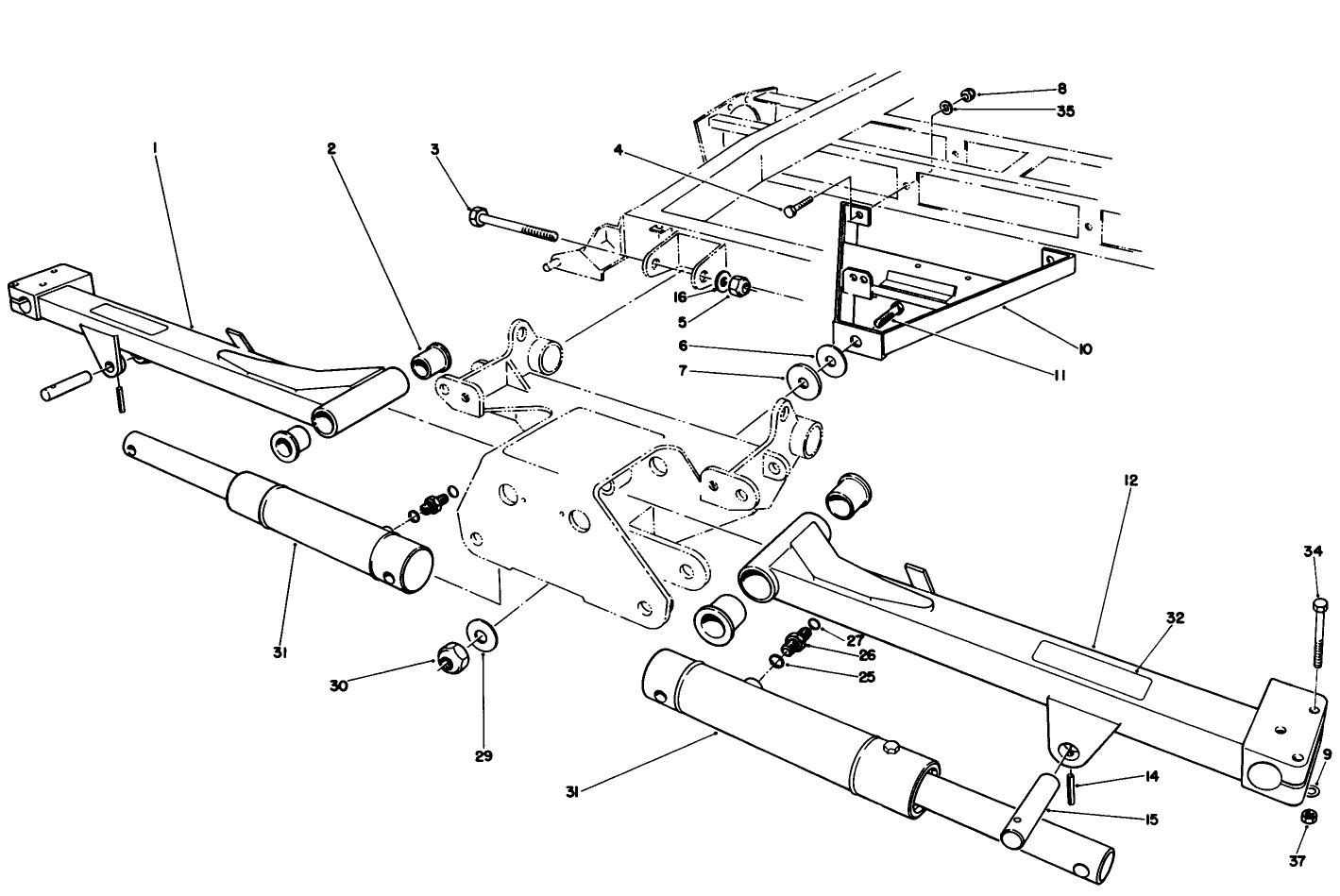 No. 2 & 3 Lift Arms Assembly