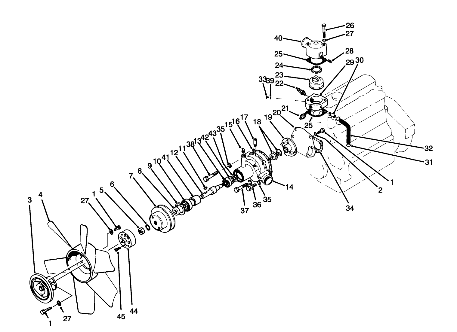 Water Pump & Thermostat Housing Assembly