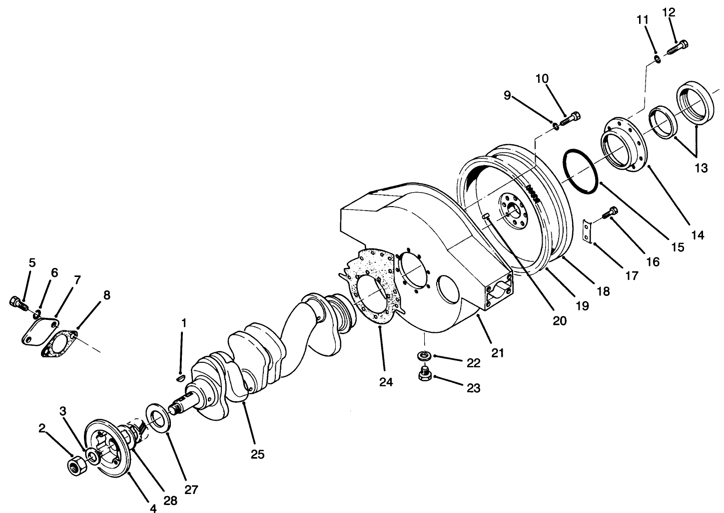 Crankshaft & Flywheel Housing Components