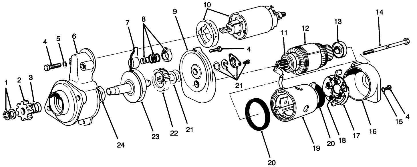 Starter Motor Assembly No. 51-7590